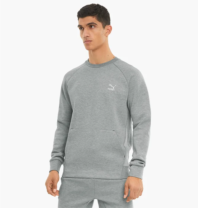 Свитшот мужской Puma Classics Tech Crew Grey 53077903