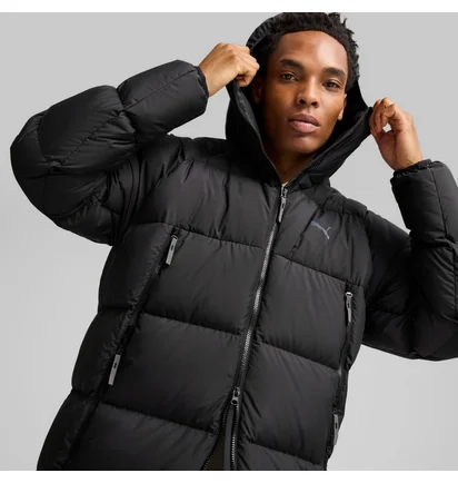 Пуховик чоловічий Puma Long Hooded Down Coat Black 626467-01