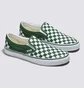 Кеды унисекс Vans Checkerboard Classic Slip-On Shoe White/Green VN0A7Q5D6QU