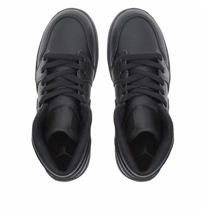 Кроссовки детские Air Jordan 1 Mid Bg Black 554725-093