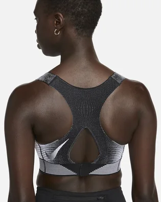 Топ женский Nike W Swsh Flyknit Bra White/Grey DQ5119-010