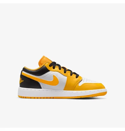 Кросівки дитячі Air Jordan 1 Low Taxi Gs Yellow/White 553560-701