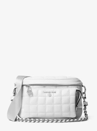 Сумка жіноча Michael Kors Slater Medium Quilted Leather Sling Pack White 30R3S04M6I-OPTIC-WHITE-63745