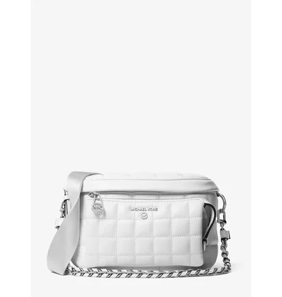 Сумка женская Michael Kors Slater Medium Quilted Leather Sling Pack White 30R3S04M6I-OPTIC-WHITE-63745