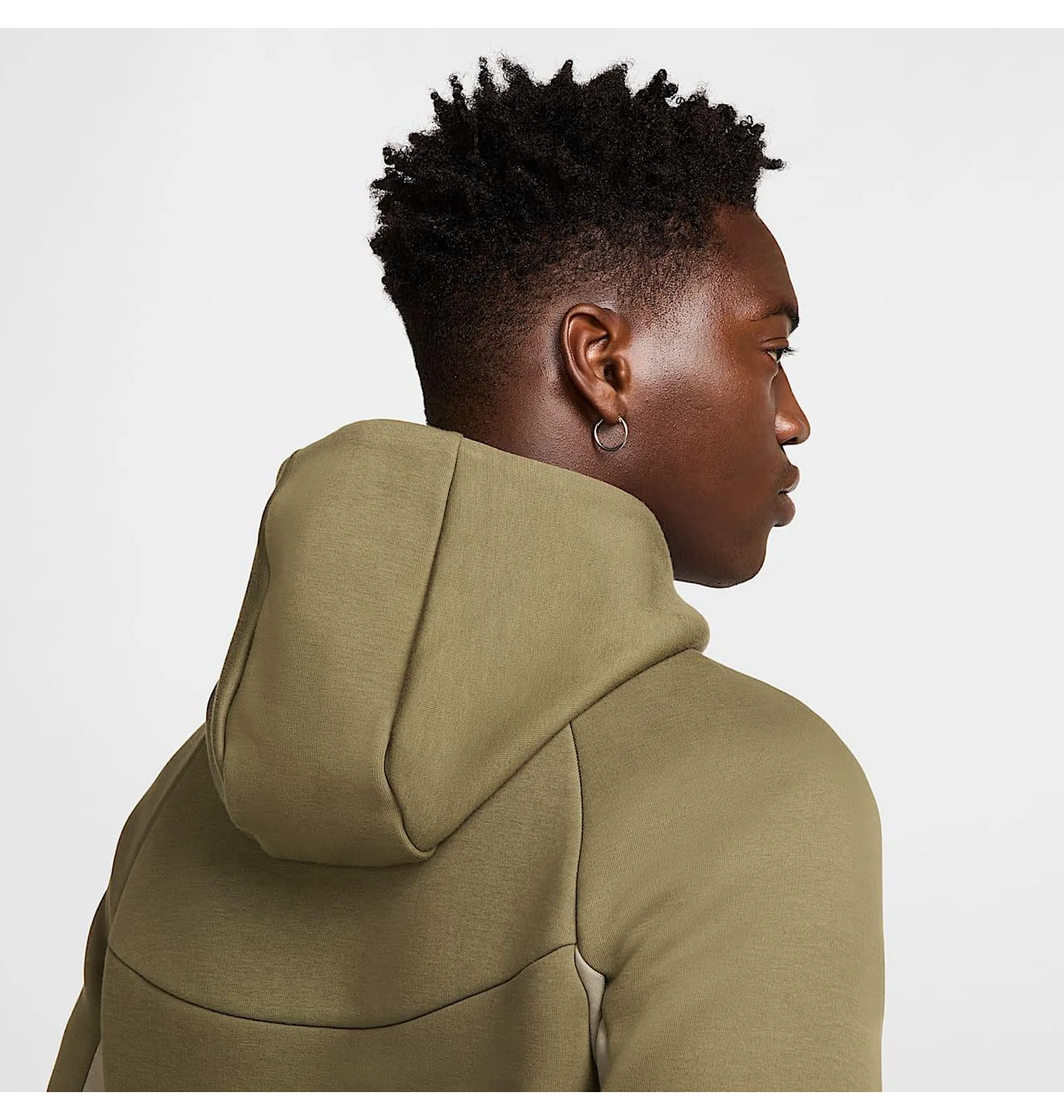 ᐉ Толстовка чоловіча Nike Tch Flc Fz Wr Hoodie 2025 Beige/Olive