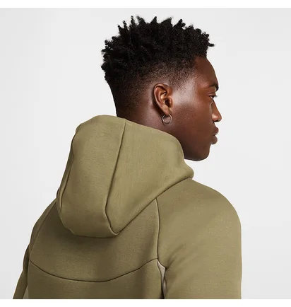 Толстовка мужская Nike Tch Flc Fz Wr Hoodie 2025 Beige/Olive HV0949-222