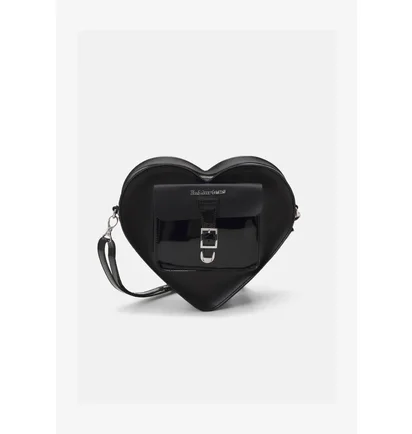Рюкзак жіночий Dr. Martens Heart Shaped Hardware Kiev Leather Crossbody Backpack Black AC807033