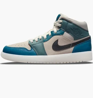 Кроссовки женские Nike Jordan 1 Mid Anti-Gravity Machines (W) Blue/Red Dm9601-200