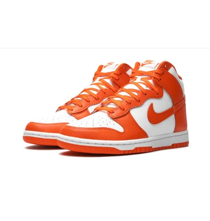 Кросівки чоловічі Nike Dunk High White/Orange DD1399-101