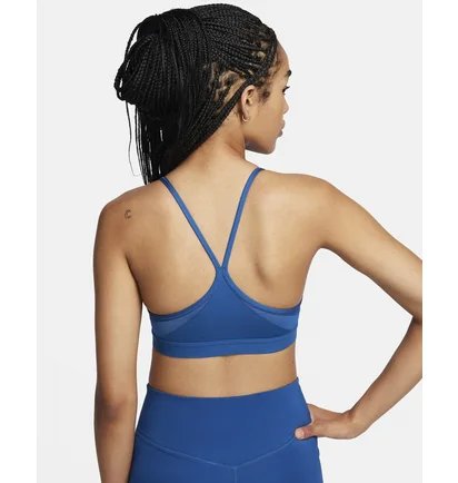 Топ женский Nike Padded V-Neck Sports Bra Blue CZ4456-477