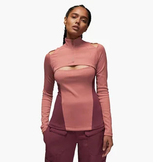 Лонгслив женский Air Jordan 23 Engineered WomenS 1/4-Zip Long-Sleeve Top Pink DV1255-689