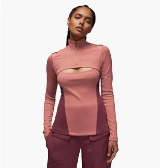 Лонгслив женский Air Jordan 23 Engineered WomenS 1/4-Zip Long-Sleeve Top Pink DV1255-689