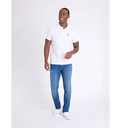 Поло чоловіче U.S. Polo Assn Slim Fit Solid Pique White 11C581-3O00A-WHITE