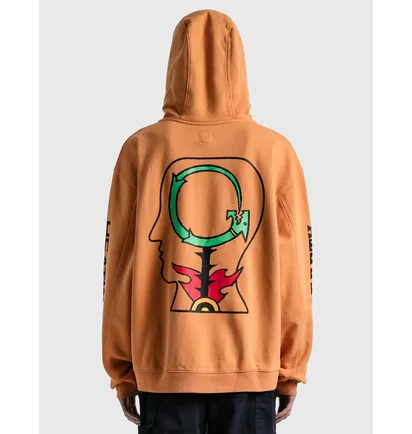 Худі чоловіче Brain Dead Heatwave Orange BDF21T09001947