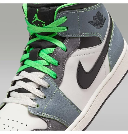 Кроссовки мужские Air Jordan 1 Mid Casa 93 Black/Grey HQ3829-001