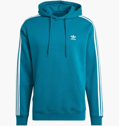 Худи мужское Adidas Adicolor Classics 3-Stripes Turquoise IZ2344