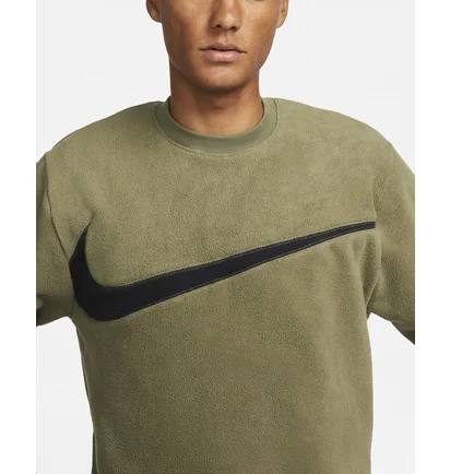 Свитшот мужской Nike Nk Club+ Flc Crew Green Dq4894-222