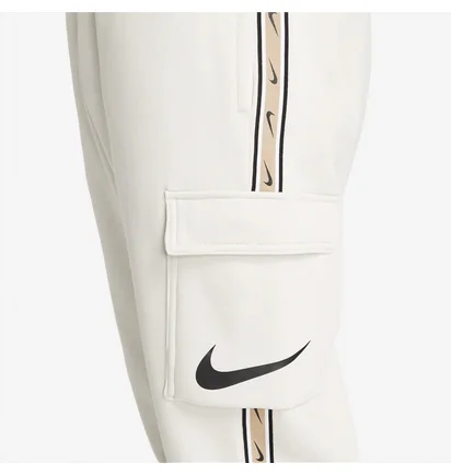 Штаны мужские Nike Sportswear Repeat Fleece Cargo Pants White Dx2030-072