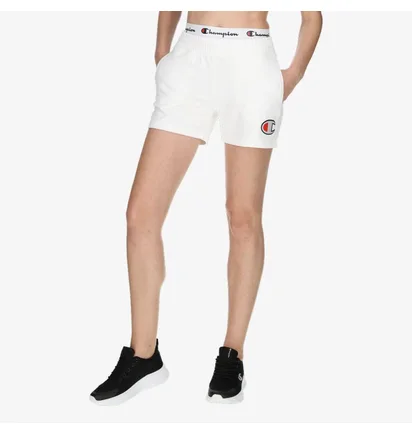 Шорты женские Champion Double Waistband Shorts White 112648-WW001-WTH