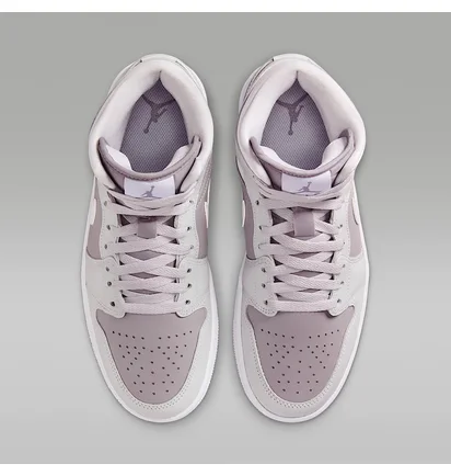 Кроссовки женские Air Jordan 1 Mid Grey/Brown BQ6472-008