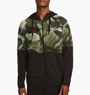 Толстовка чоловіча Nike Dri-Fit Fleece Black/Green Dq4790-220