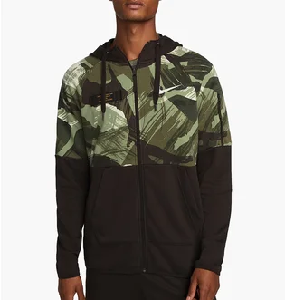 Толстовка мужская Nike Dri-Fit Fleece Black/Green Dq4790-220