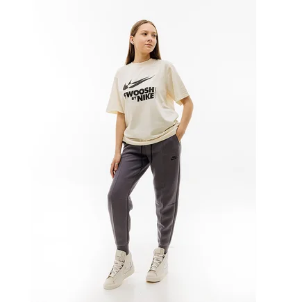Штаны женские Nike W Tch Flc Mr Jggr Grey FB8330-003