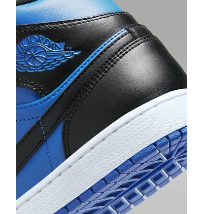 Кросівки чоловічі Air Jordan 1 Mid Shoes Black/Blue DQ8426-042