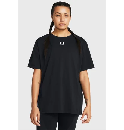 Футболка женская Under Armour Campus Oversize Black 1387193-001
