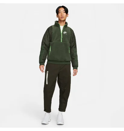 Куртка мужская Nike Sportswear Sherpa Half Zip Jacket Carbon Green Dd6446-335