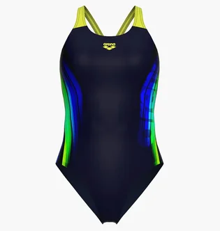 Купальник жіночий Arena Breath Swimsuit V Back Lb 38 Black 008330-760
