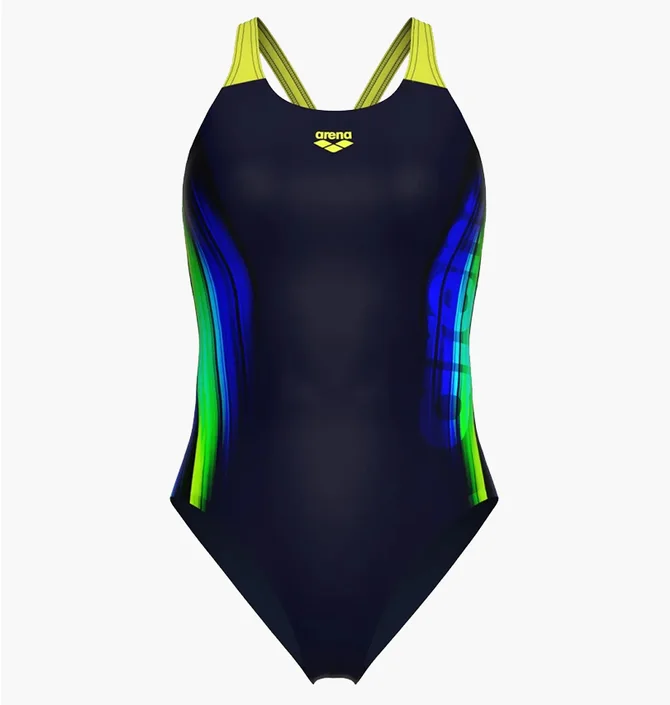 Купальник женский Arena Breath Swimsuit V Back Lb 38 Black 008330-760