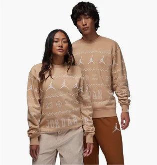 Свитшот унисекс Air Jordan Essentials Holiday Fleece Crew Beige FD7463-200