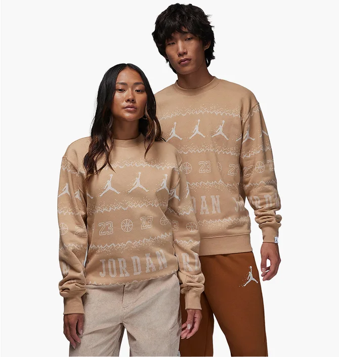 Світшот унісекс Air Jordan Essentials Holiday Fleece Crew Beige FD7463-200
