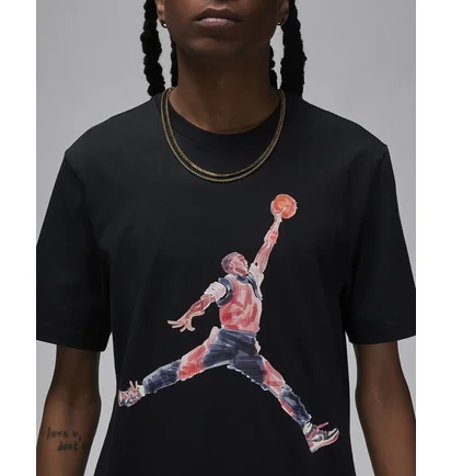 Футболка мужская Air Jordan Jumpman Watercolor Short Sleeve Shirt Black FN5980-010