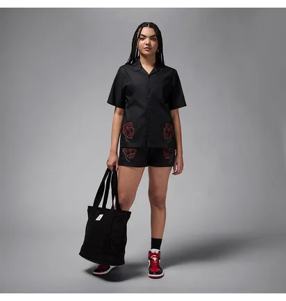 Сорочка жіноча Air Jordan J Ss Woven Top Rose Black HJ0096-010