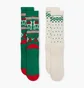 Носки Nike Everyday Plush Cushioned Winter Wonderland (2 пары) Green/White HV6939-901