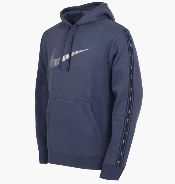 Худи мужское Nike M Nsw Repeat Sw Flc Po Hood Bb Blue Dx2028-437