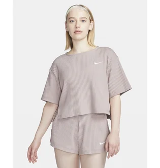 Футболка женская Nike W Nsw Rib Jrsy Ss Top Beige DV7870-272