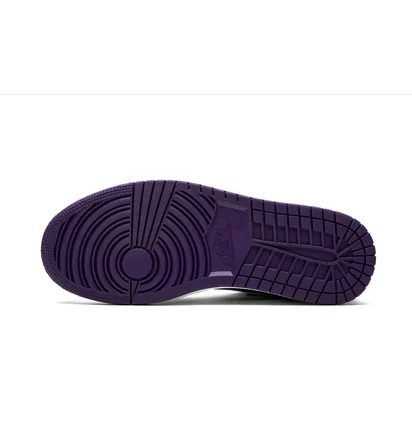 Кросівки чоловічі Air Jordan 1 Low Black/Violet 553558-125