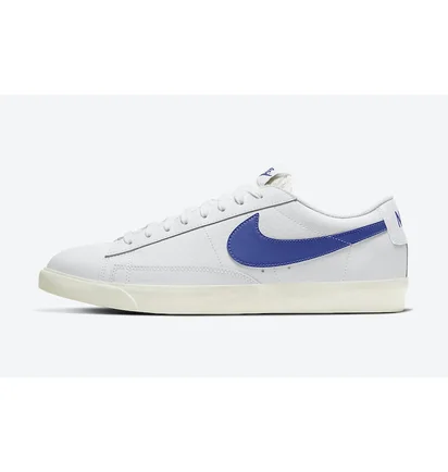 Кроссовки мужские Nike Blazer Low Leather White/Blue CI6377-107