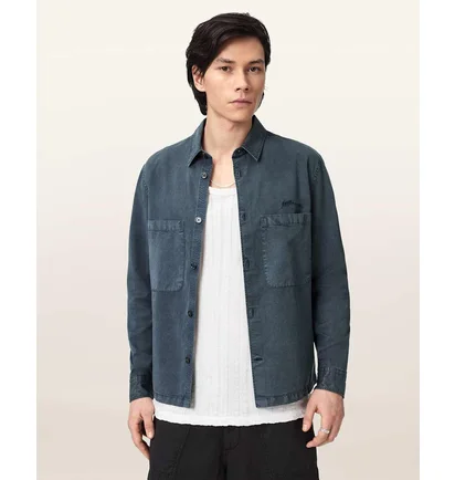 Сорочка чоловіча ALLSAINTS Rohdi Blue M076SD