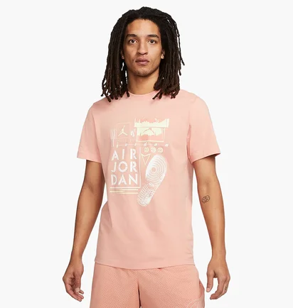 Футболка чоловіча Air Jordan Brand Graphic Crew Tee Peach Dm1424-824