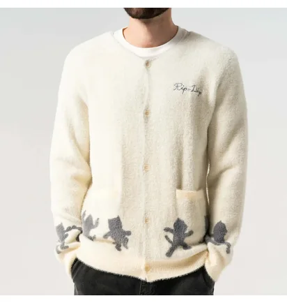Кофта мужская RipNDip Cosmic Nerm Mohair White RNDSPR25110
