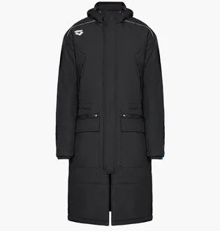 Парка унисекс Arena Team Parka Solid Black 004914-500