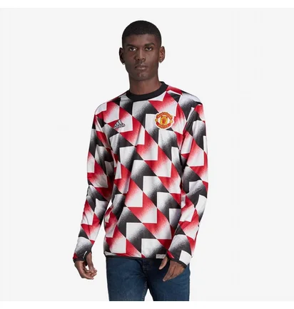 Лонгслів чоловічий Adidas Manchester United 22/23 Pre Match Warm Top Multi H56683