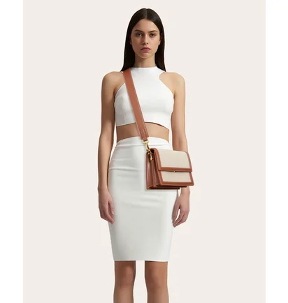 Сумка жіноча JW PEI Mini Flap Crossbody Beige/Brown BB2023BG60681JWP