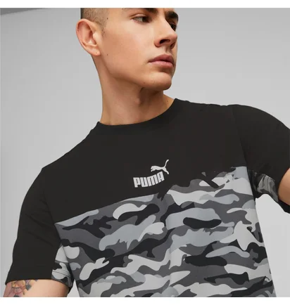Футболка мужская Puma Essentials Block Camo Black/Camo 673335-01