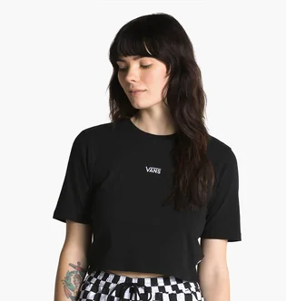 Футболка жіноча Vans Flying V Crop Crew Sport Tee Black VN0A54QUBLK