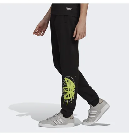 Штаны мужские Adidas Graphics Behind The Trefoil Sweat Black HC7982